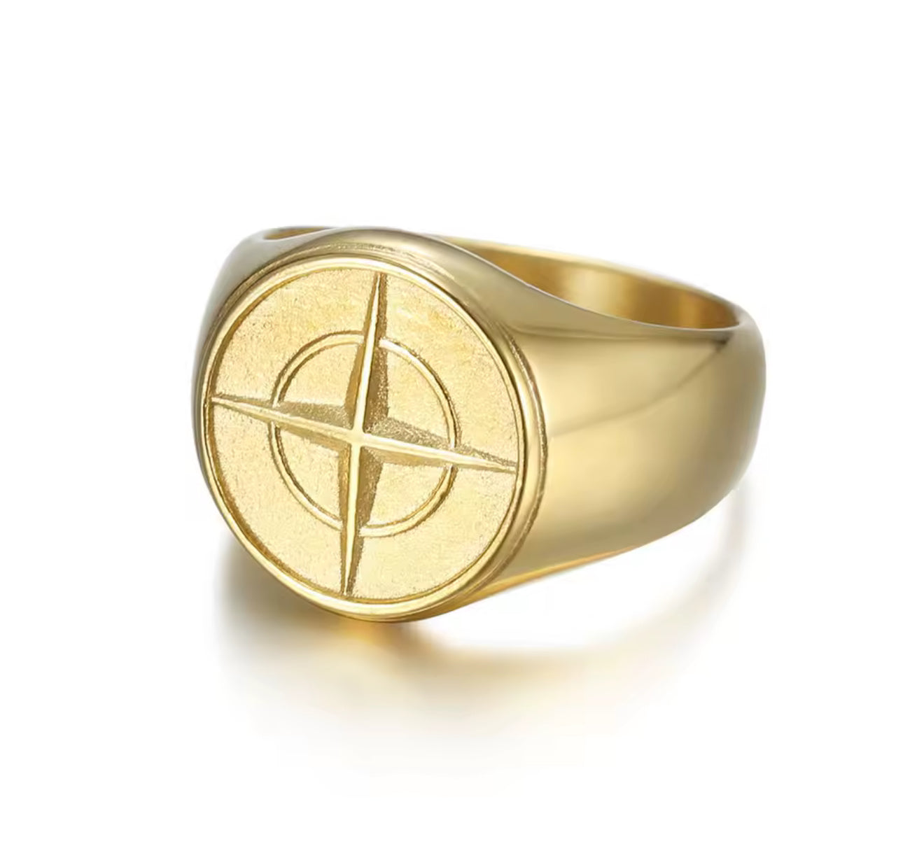 The Gold Sovereign Compass Ring