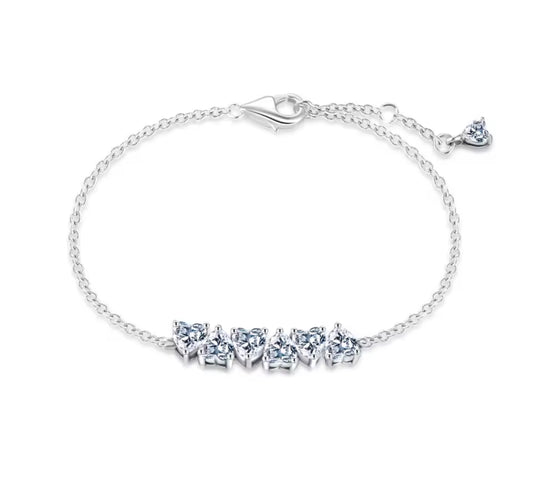 The Silver Sweetheart Gemstone Bracelet