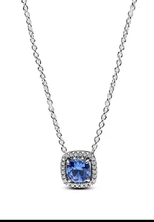 The Royal Blue Luxury Diamanté Pendant Necklace