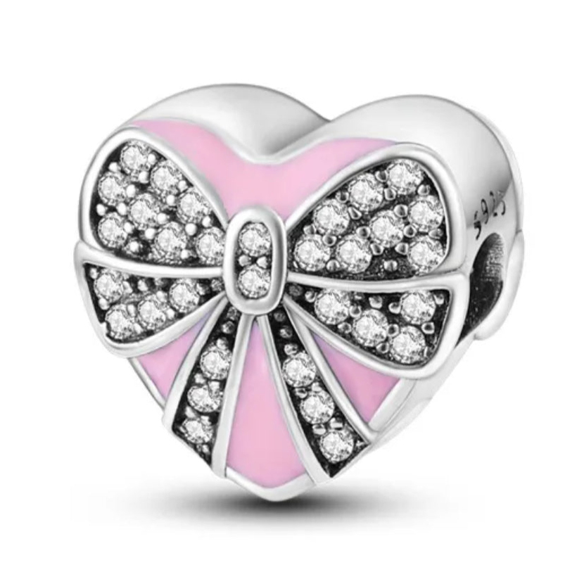 The Bow Heart Bliss Charm