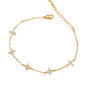 The Gold Dainty Luna Sparkle Flower Bracelet