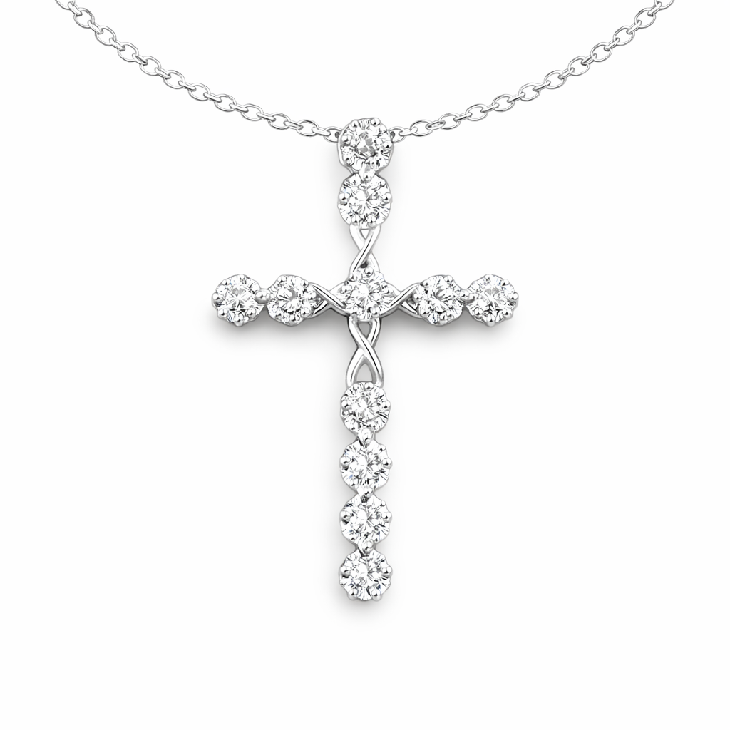 The Silver Sanctum Élaris Cross Necklace