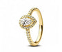 The Gold Celeste Teardrop Pendant Ring