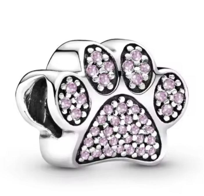 The Pretty Pink Paw Charm