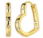 The Gold Night Sky Heart Hoops