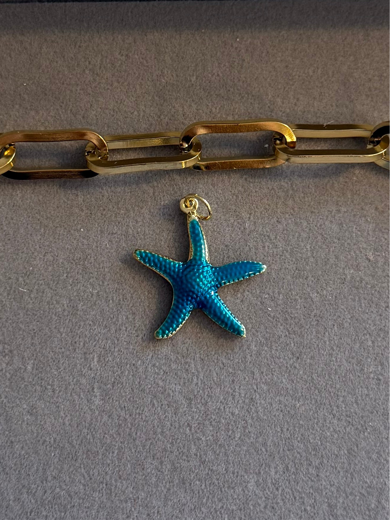 The Blue Starfish Charm