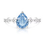 The Silver Dahlià Droplet Adjustable Ring
