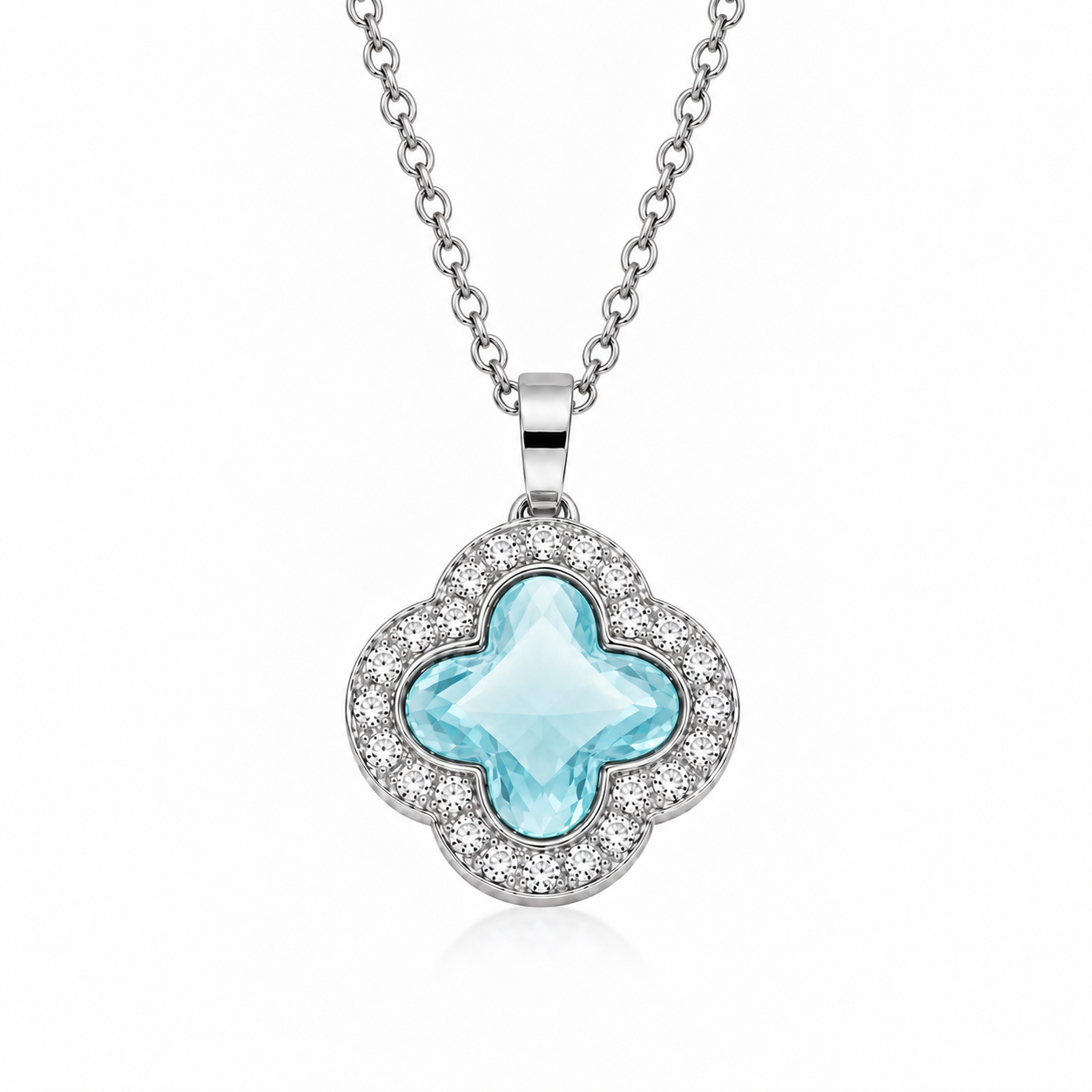 The Silver Anastasia Clover Necklace