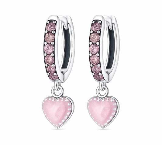 The Cotton Candy Pink Love Heart Huggies