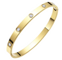 The Premium Gemstone Gold Bangle