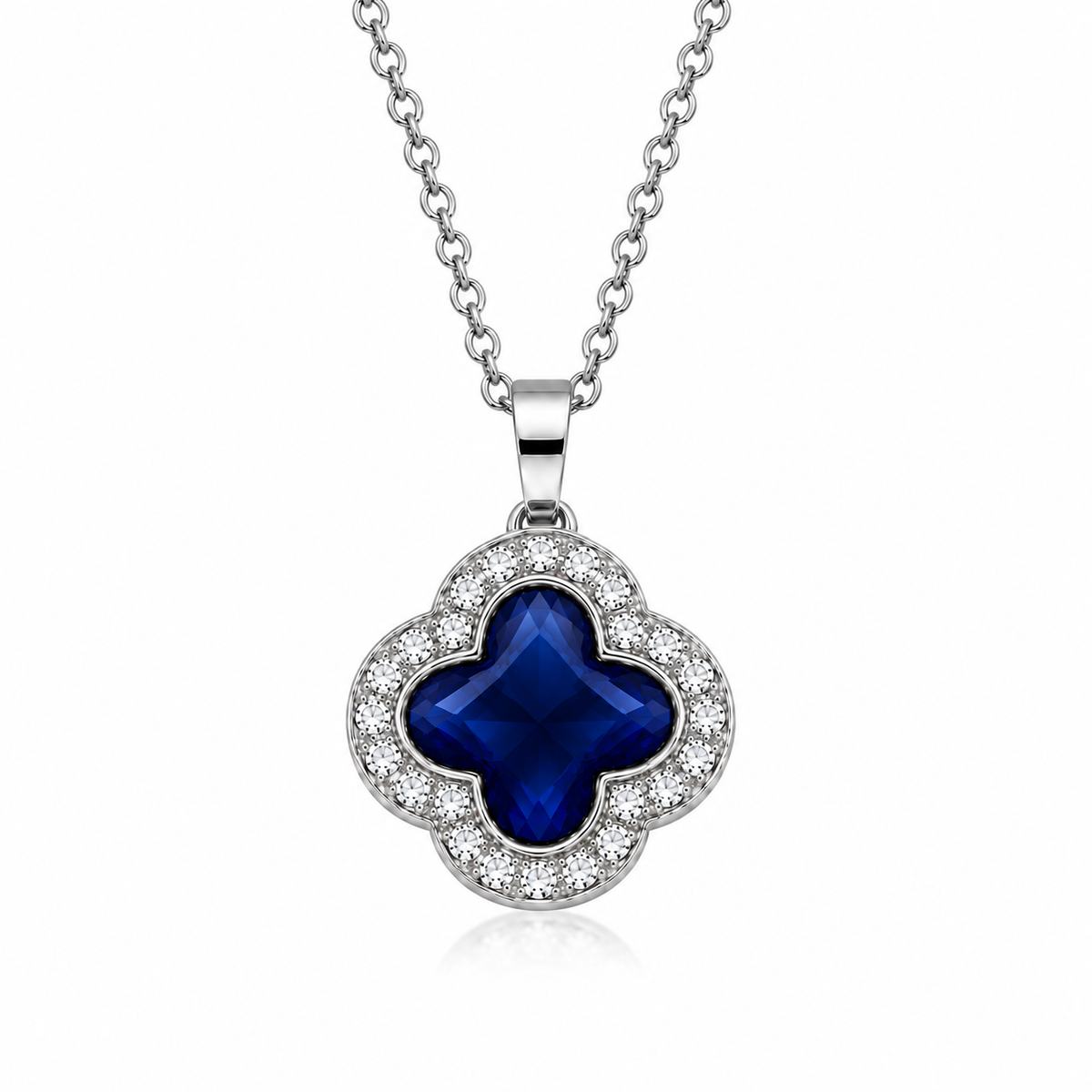 The Silver Anastasia Clover Necklace