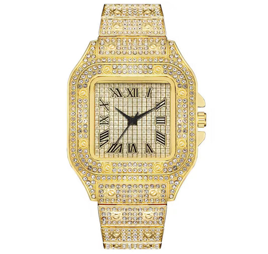 The Gold XL Bling Glitter Watch