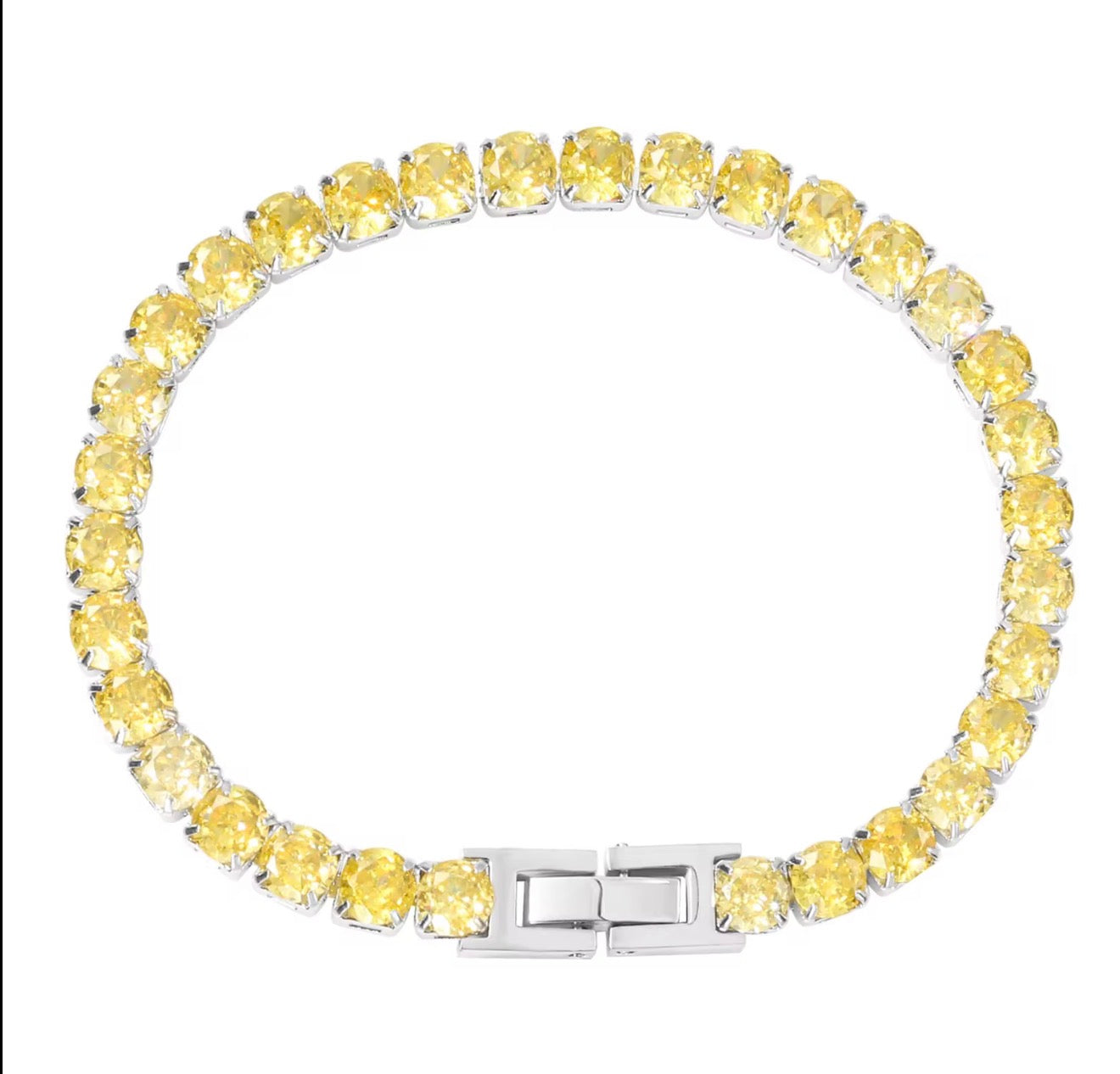 The Silver Victoria Tennis Bracelet