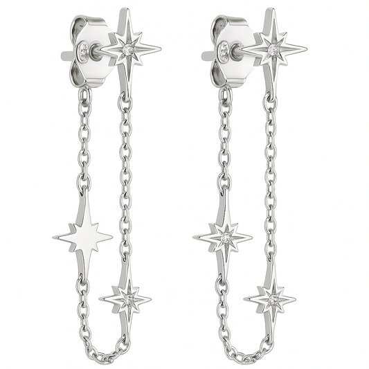 The Silver Nova Whisper Star Earrings