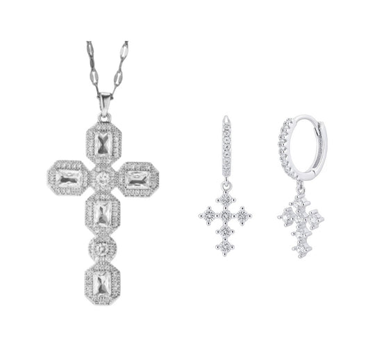The Silver Heavenly Cross Set