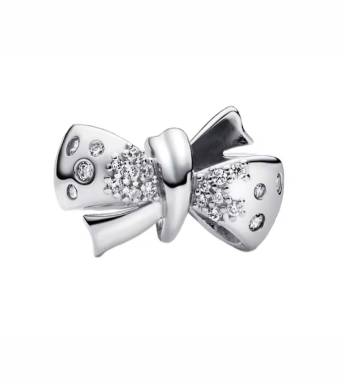 The Silver Vellura Bow Charm (Only Compatible With Bangle)