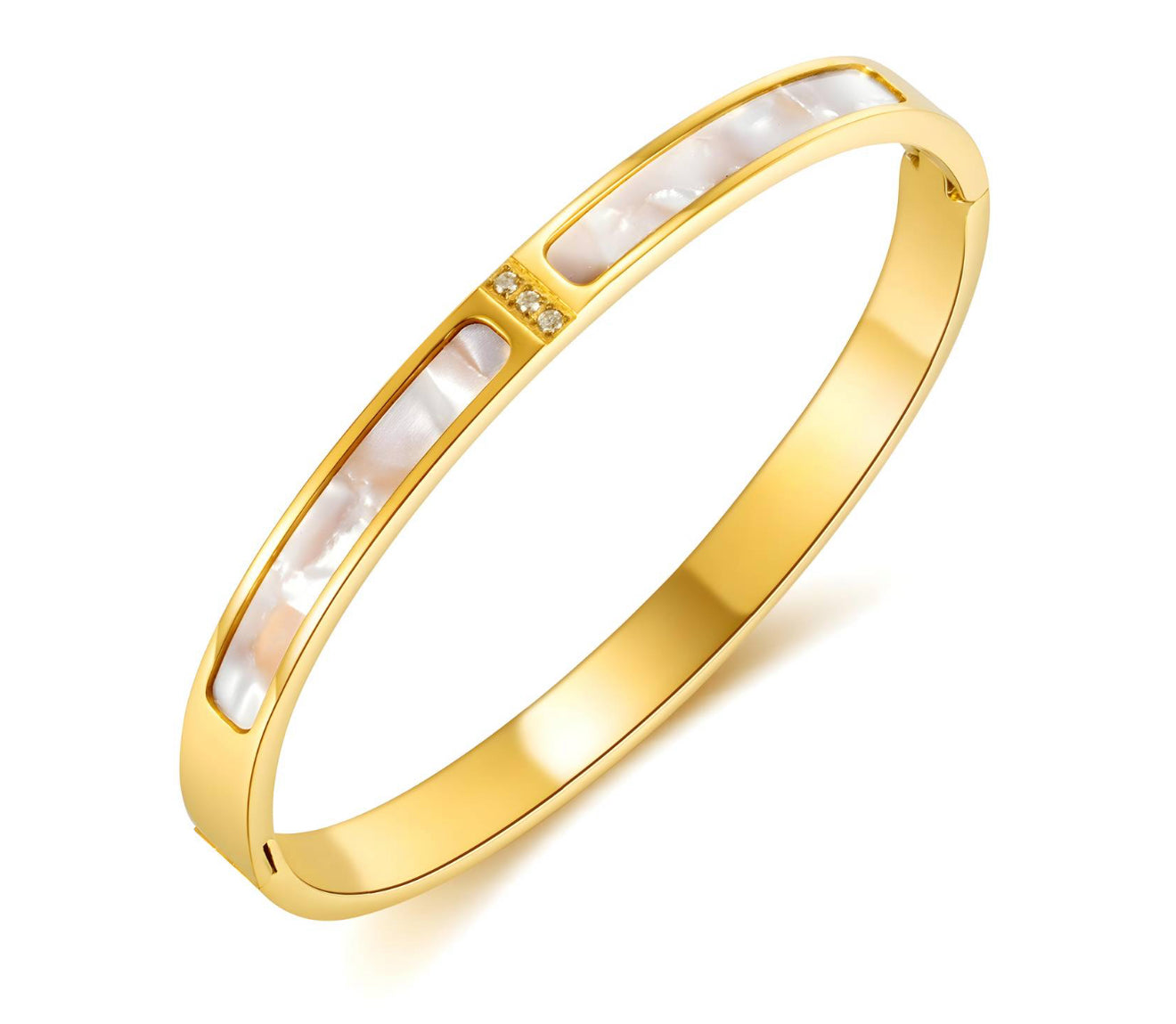 The Gold Elegant Lunar Glow Bangle