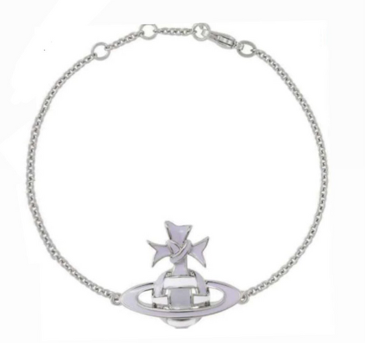 The Bubblegum Blue Saturn Bracelet
