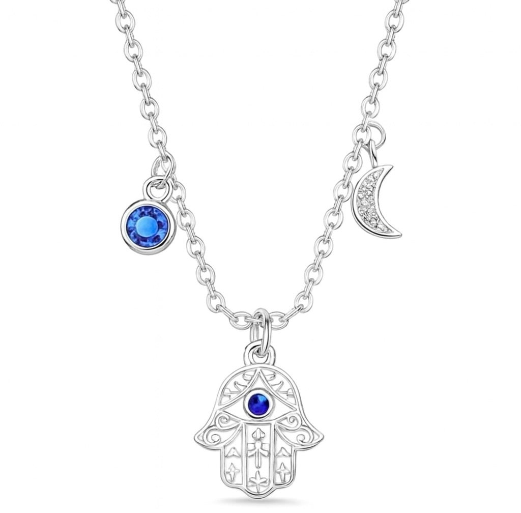The Silver Evil Eye Pendant Protection Necklace