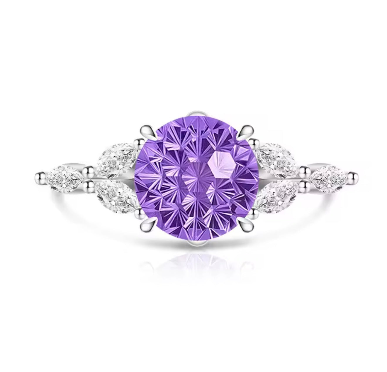 The Silver Sadrià Circle Petal Adjustable Ring