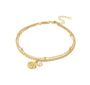 The Gold Riviera Elowen Shell Anklet