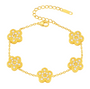The Gold Sparkling Aritquê Blossom Flower Bracelet