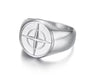 The Silver Sovereign Compass Ring
