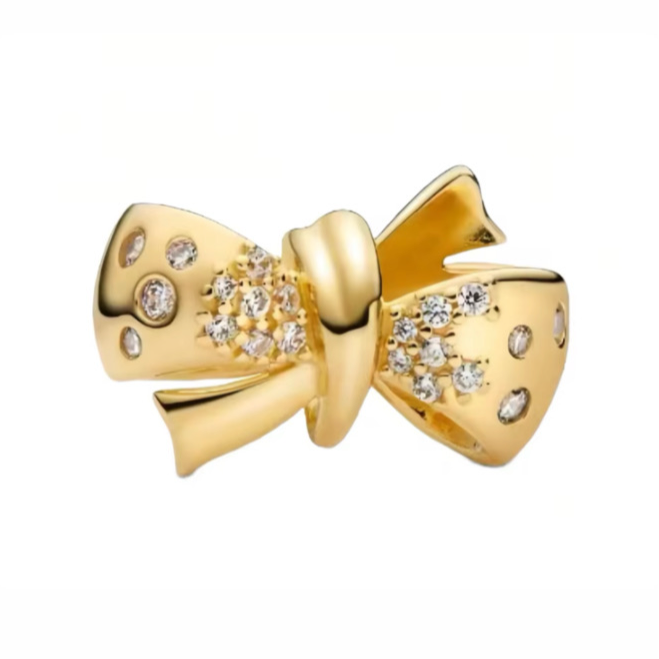 The Golden Vellura Bow Charm (Only Compatible With Bangle)