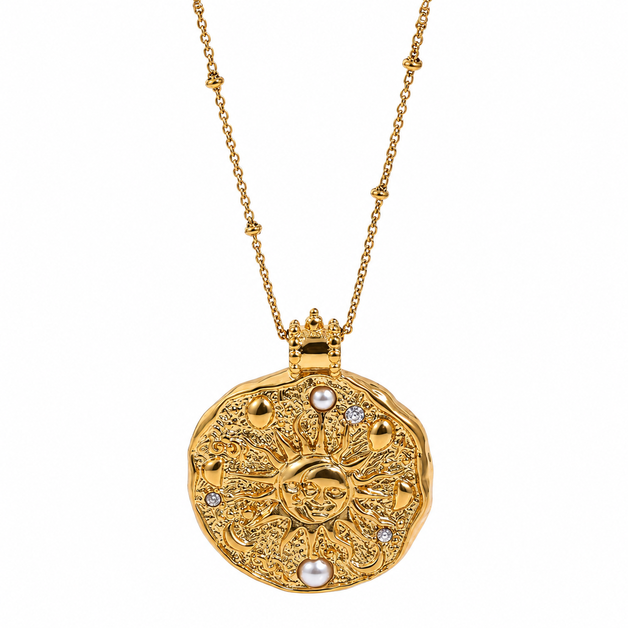 The Solstice Sun Coin Necklace