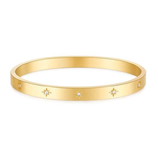 The Gold Aurora Starline Bangle