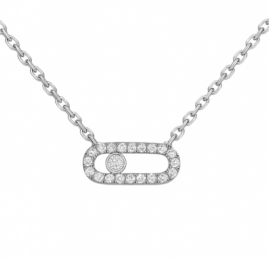 The Silver Radiance Link Necklace
