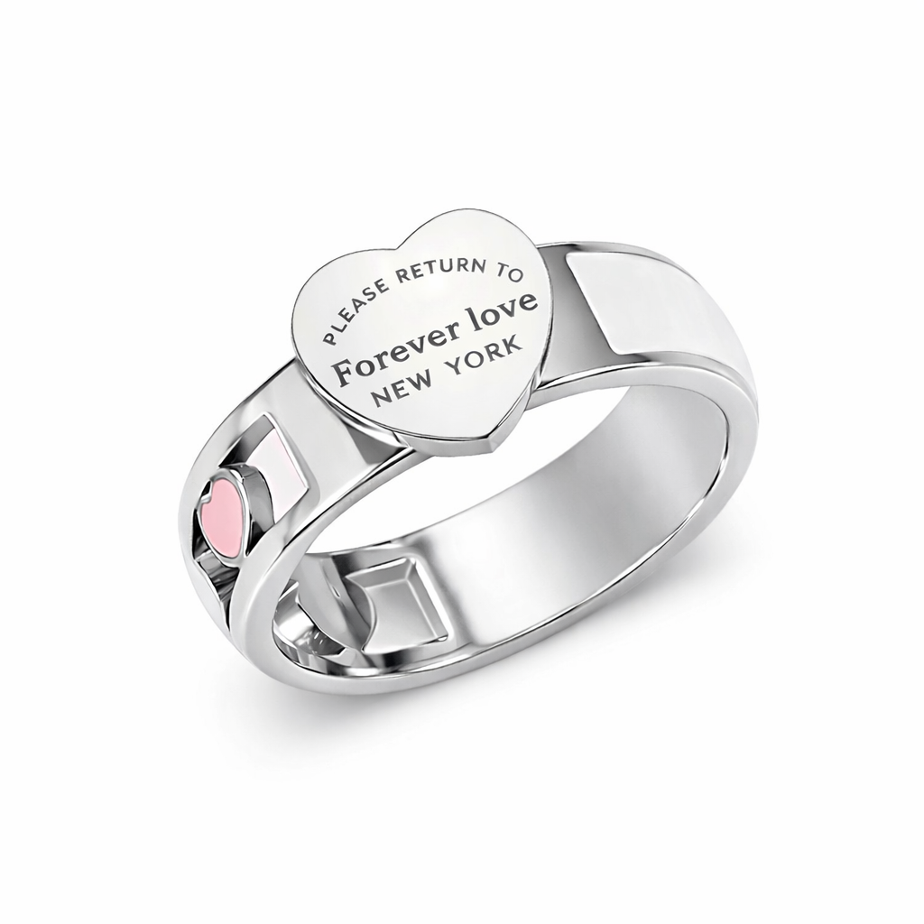 The Silver Hearts Of New York Tif Ring