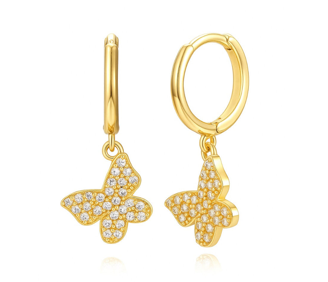 The Golden Sparkling Butterfly Huggies