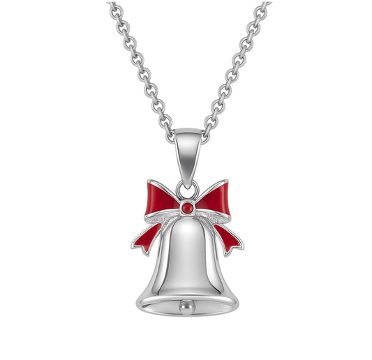 The Silver Jingle Bell Grace Necklace