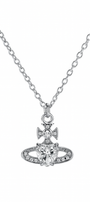 The Silver Premium Saturn Planet Orbit Of Love Necklace
