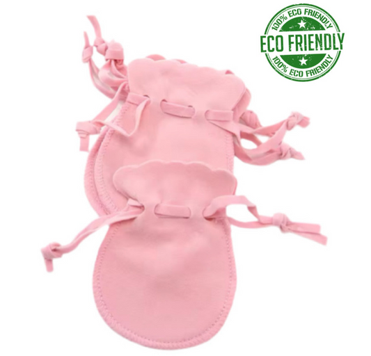 Luxury Eco Friendly Reusable Pink Drawstring Jewellery Bag