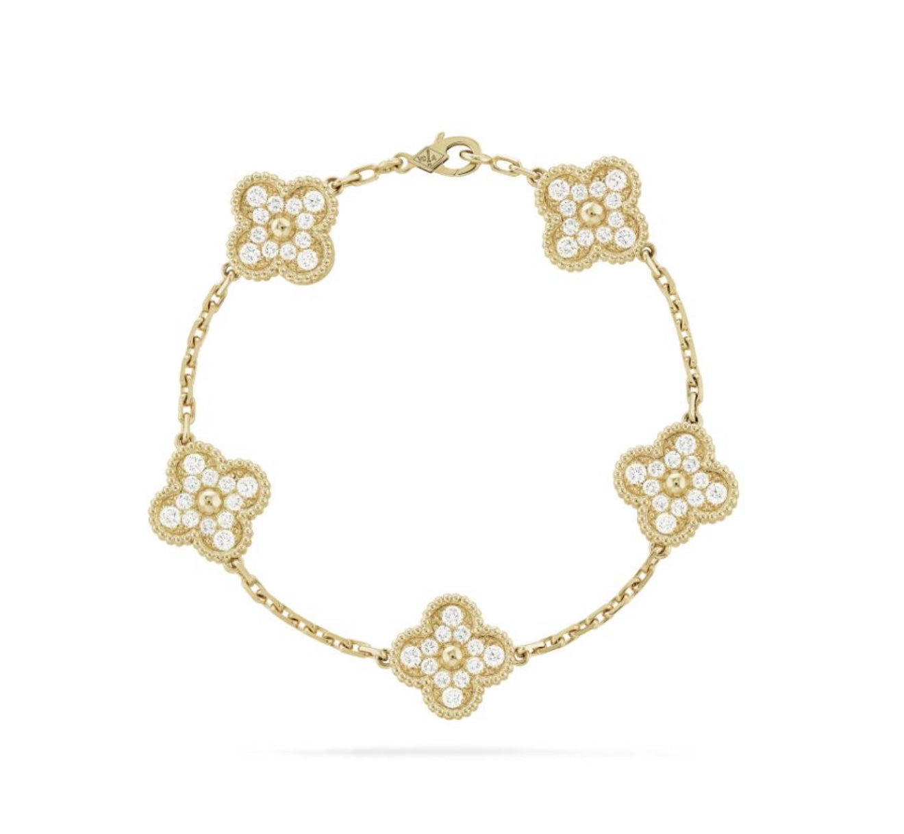 The Gold Sparkling Etoilé Arabia Clover Bracelet