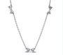 The Silver Eternal Sparkling Grace Kissed Bow Necklace