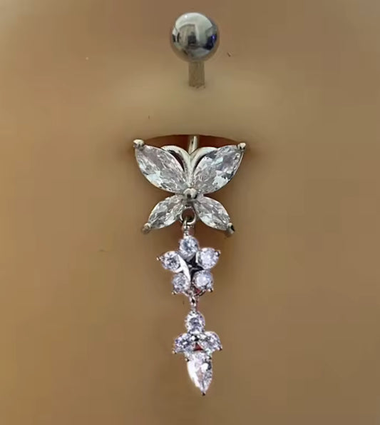 The Dangly Flutter Belly Button Ring