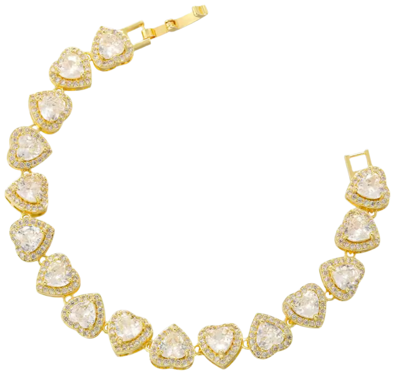 The Golden Whisper Heart Bracelet