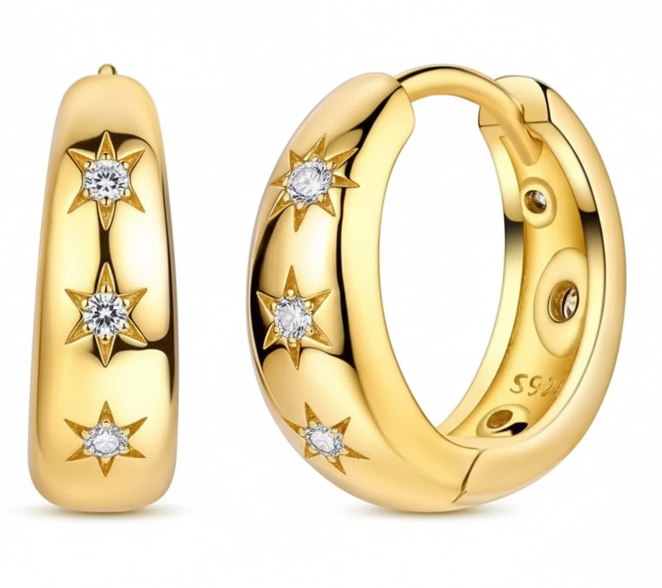 The Gold Stargazing Hoops