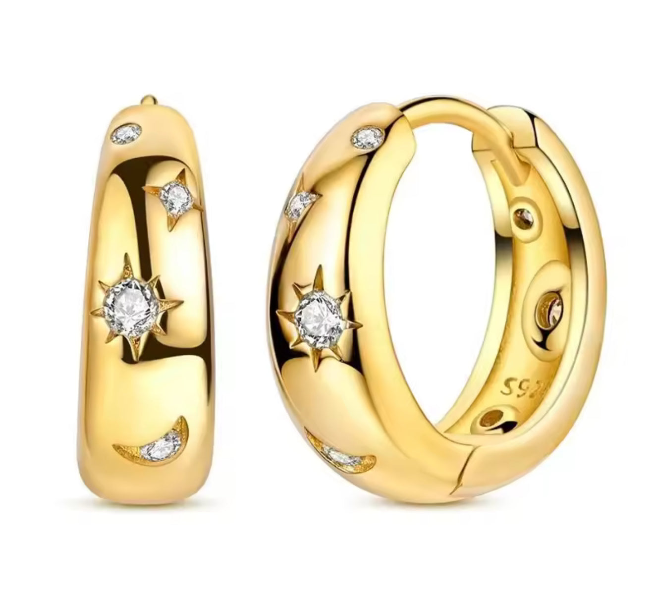 The Gold Stargazing Hoops