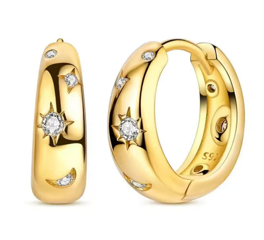 The Gold Stargazing Hoops