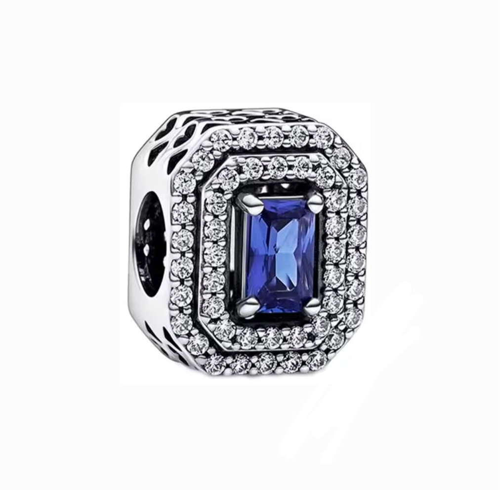 The Glitter Blue Diamond Charm