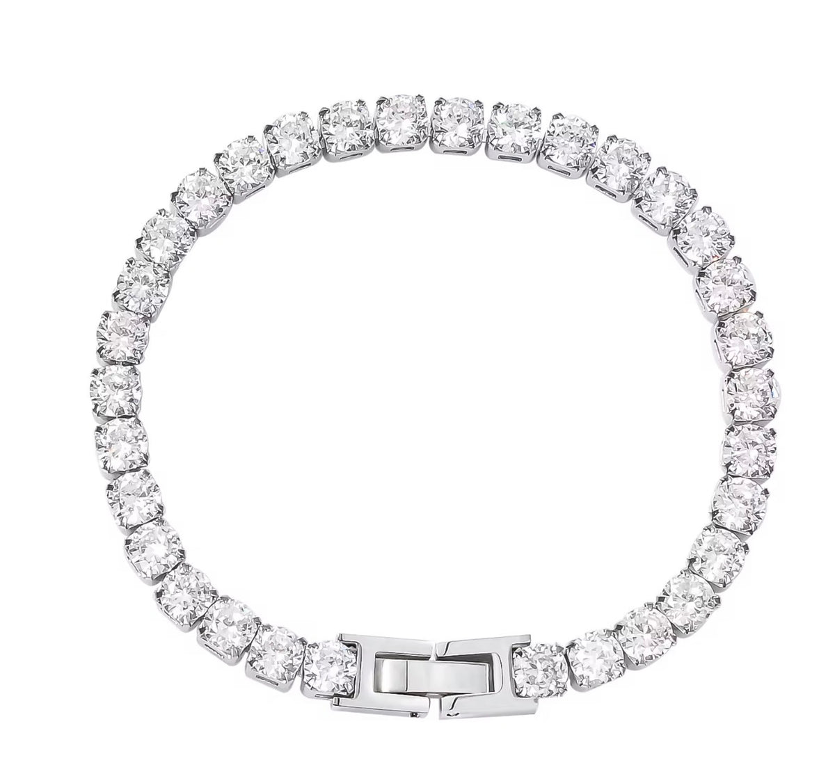 The Silver Victoria Tennis Bracelet