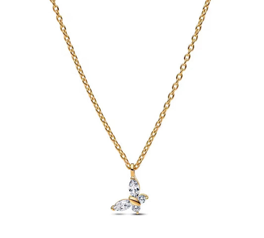 The Gold Sparkling Heavenly Butterfly Dreams Necklace
