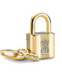 The Golden Padlock Of Eternity Charm
