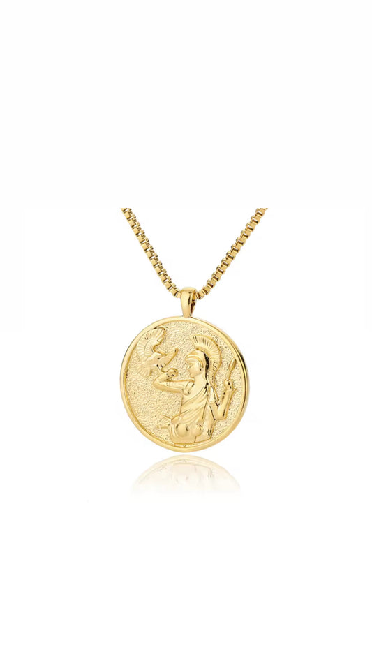 Goddess Athena Pendant Necklace (PRE-ORDER)