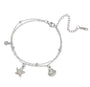 The Silver Seabreeze Charm Anklet