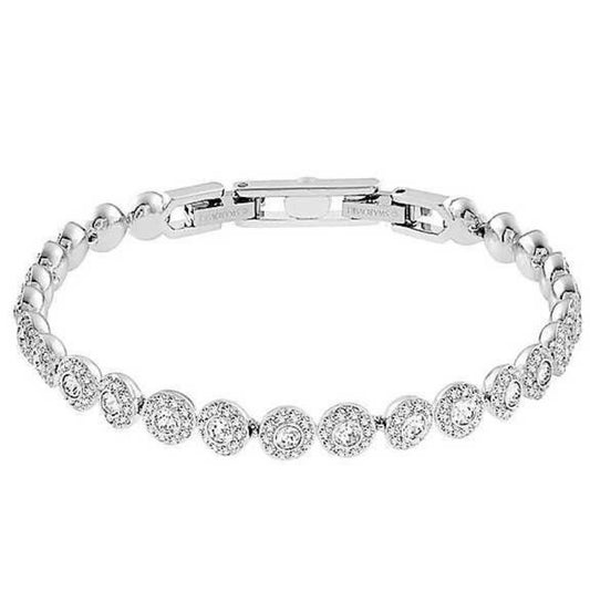 The Silver Halo Sparkling Tennis Bracelet